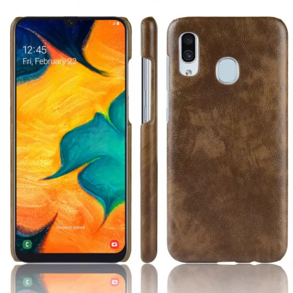 Чехол под кожу для Samsung Galaxy A30, A20 (коричневый)