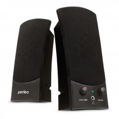 Компьютерные колонки 2.0 Perfeo UNO PF-210 AUX (Черный)