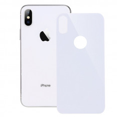 Стекло противоударное для iPhone X на заднюю крышку (белый) в техпаке