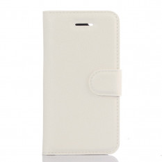 Чехол книжка с визитницей для iPhone 5, 5S, SE (белый)